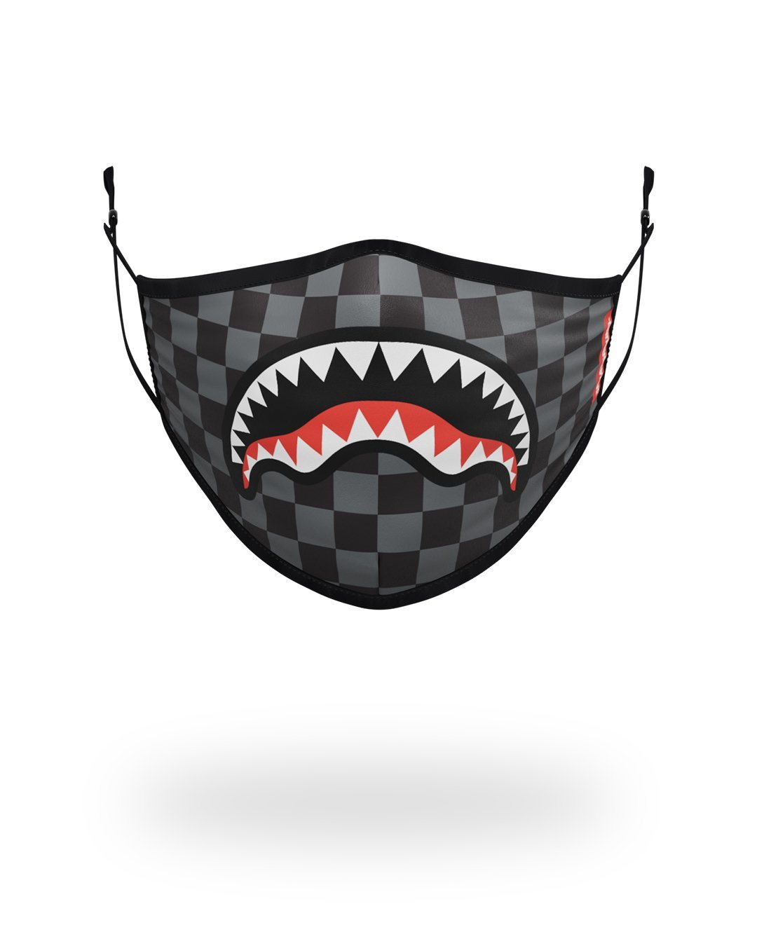 ADULT SHARKS IN PARIS (GREY) FORM FITTING FACE MASK