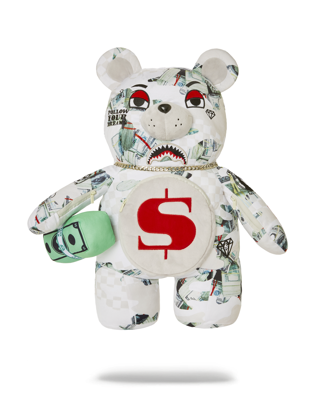 FEROCIOU$ MONEYBEAR TEDDYBEAR BACKPACK