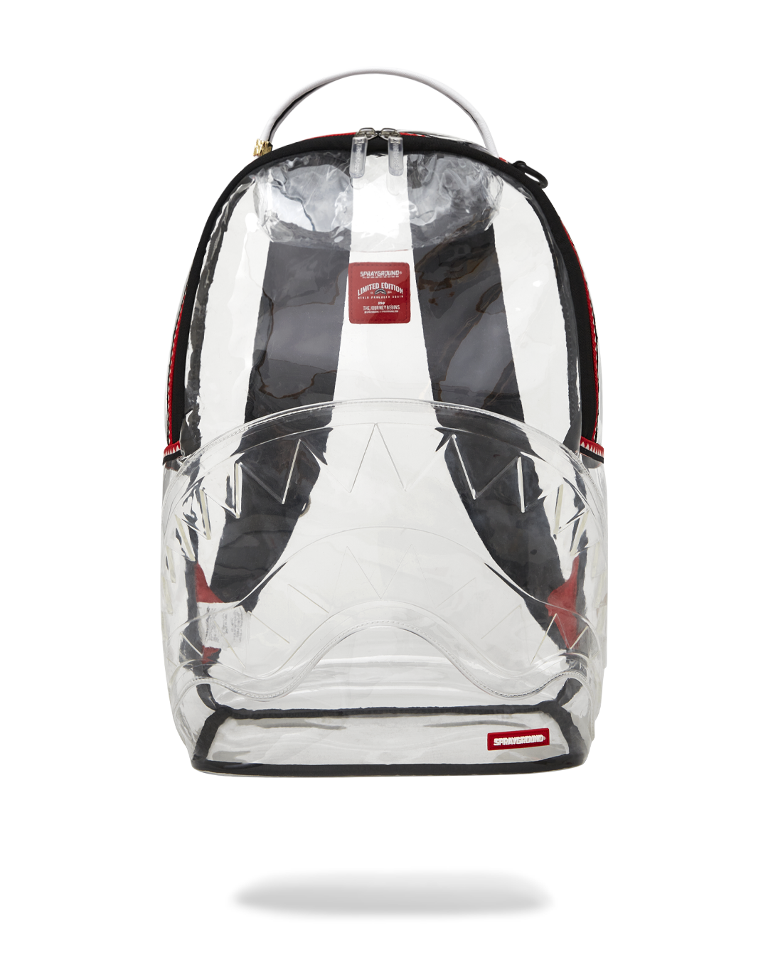100% CLEAR BACKPACK SHARK